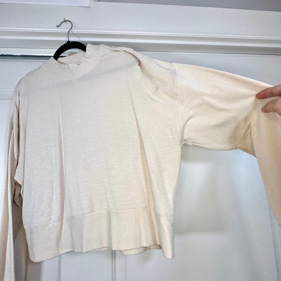 Fabletics Luna Cream Mock neck Long-Sleeve Pullover XXL - Picture 6 of 8